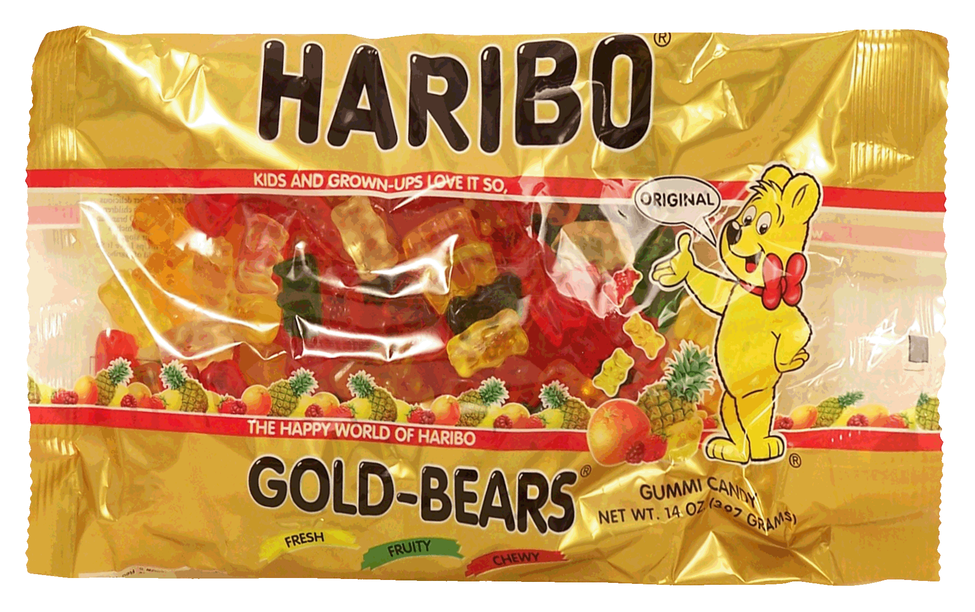 Haribo Gold-Bears fresh, fruity, chewy gummi candy Full-Size Picture